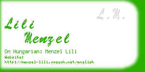 lili menzel business card